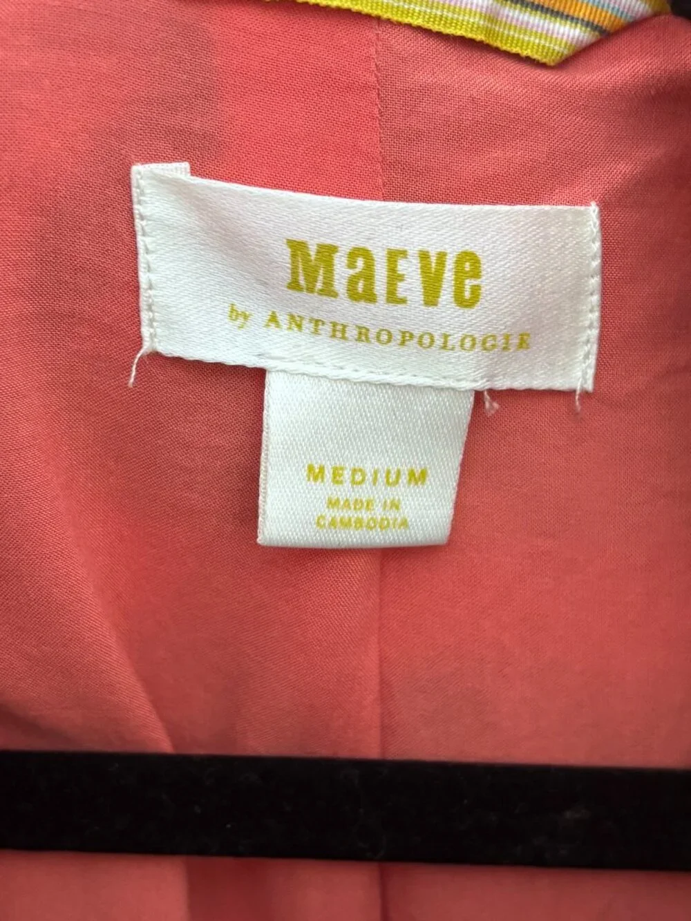 Anthropologie Maeve Lively Abstract Sherpa Jacket, Size Medium - Picture 8 of 8